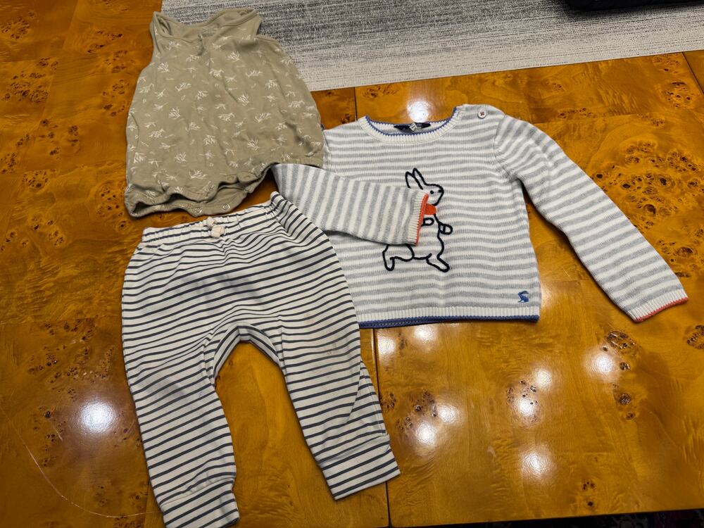Lot of Three 12-18m Baby Joules Pehr Goumi